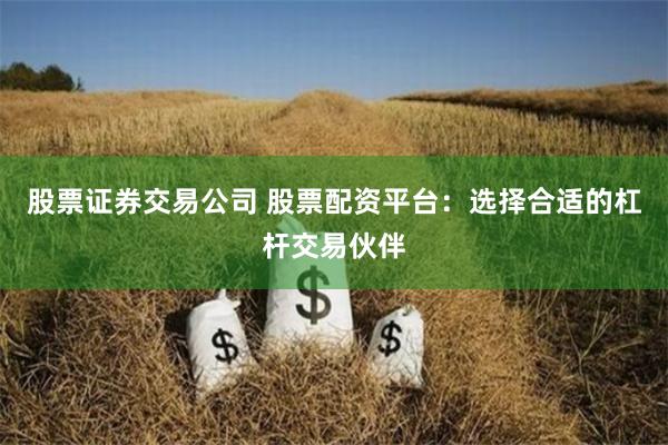 股票证券交易公司 股票配资平台:选择合适的杠杆交易伙伴